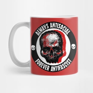 Always Antisocial Forever Antifascist Mug